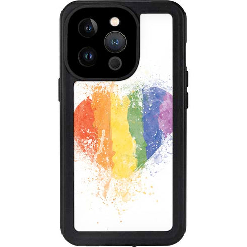 Love Is Love Heart iPhone 15 Pro Waterproof Case